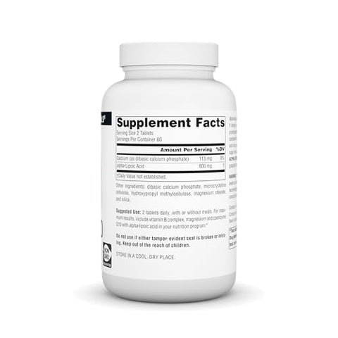 Ácido Alfa Lipóico, Proteção Antioxidante de Liberação Prolongada* – 120 Comprimidos de Liberação Prolongada - Source Naturals