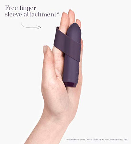 Je Joue - Vibrador Clássico com Capa de Dedo, Potente, Silencioso, Recarregável via USB, À Prova d’Água, Silicone Médico 100%% – Roxo