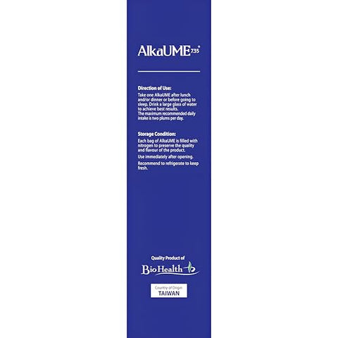 Alkaume 7.35 - Umeboshi Cleanse Detox Fruta Natural, Ameixa Seca – 100g