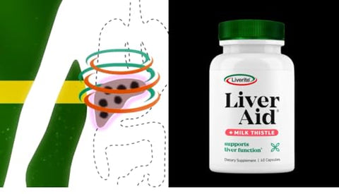 LIVERITE - Liverite Liver Aid com Cardo de Leite 2-Pack 150 Cápsulas (Total 300), Suporte ao Fígado, Limpeza do Fígado, Cuidado do Fígado, Melhora a Energia