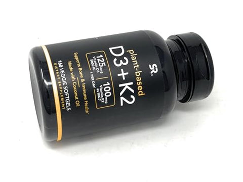Vitamina D3 K2 Sports Research com 5000 UI de D3 à base de plantas – Marca em destaque