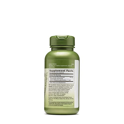 Herbal Plus Extrato de Black Cohosh 40mg – 100 Cápsulas (100 Porções) - GNC