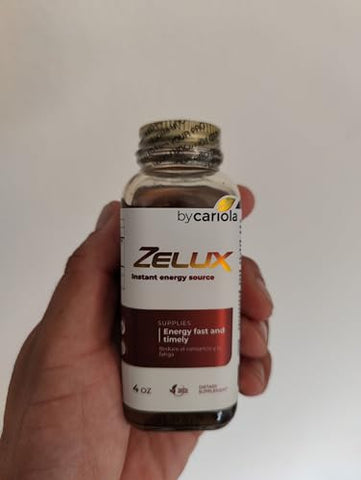 BY CARIOLA - Zelux 4 oz Energy Source – Booster de Testosterona para Homens – Resistência Natural – Energia Duradoura – Damiana, Tribulus Terrestri, Ginkgo Biloba, Maca – Marca Zelux