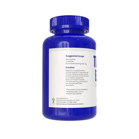 AZBIOTECH - Suplemento de Extrato de Cúrcuma, 95% Curcuminoides, 180 Cápsulas – Marca em Destaque