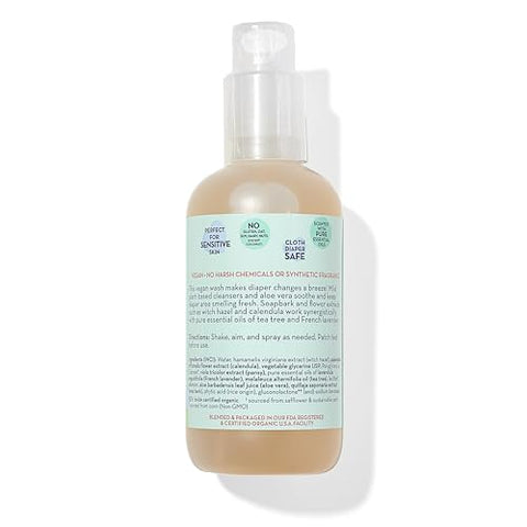 Spray Higiênico para Troca de Fraldas California Baby | Limpeza Suave | Calêndula Orgânica e Aloe Vera | Fragrância de Lavanda Fresca | Hipoalergênico | Limpa Melhor que Lenços Umedecidos | 192 mL