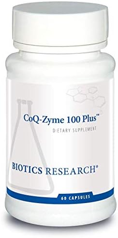 Coq Zyme 100 Plus – 100mg de coenzima Q10 emulsificada, Vitaminas do Complexo B. 60 comprimidos - Biotics Research