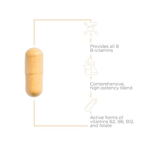Active B-Complex – Suporte ao Metabolismo Energético – Suplemento de Vitaminas do Complexo B com 8 Vitaminas B, Vitamina B12, Folato, Colina – 60 Cápsulas - Integrative Therapeutics