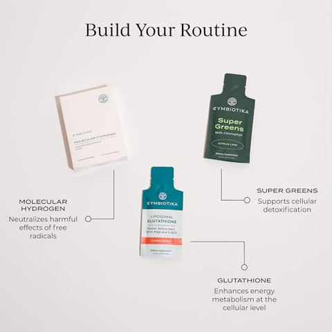 Super Greens: Suplemento com Clorofila, Spirulina, Pacotes Diários de Superfood Vegano para Saúde Digestiva, Desintoxicação, Energia e Suporte Imunológico, Sabor Limão Citrus, 15g - CYMBIOTIKA