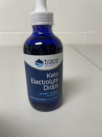 Gotas de Eletrólitos Keto | Energia Sustentada com Espectro Completo de Eletrólitos sem Açúcar | Livre de Glúten, Vegano | 24 Porções - Trace Minerals