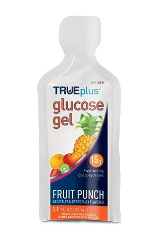Gel de Glicose, Sabor Ponche de Frutas – Sachê de Gel – Pacote com 6 – 30g cada - TRUEplus