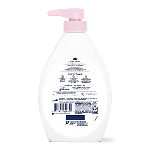 Sabonete Líquido Dove Higiene e Cuidado Para as Mãos Pêssego Branco e Chá Elimina Bactérias e Hidrata 530 ml 4 Unidades