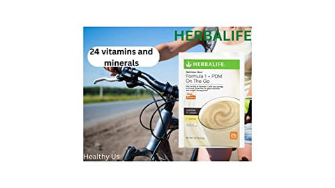 Formula 1 PDM On The Go: 24g de Proteína 7 Pacotes por Caixa (Cookies and Cream Vanilla), Energia e Nutrição com Proteína, Sustenta Energia e Sacia a Fome - Herbalife