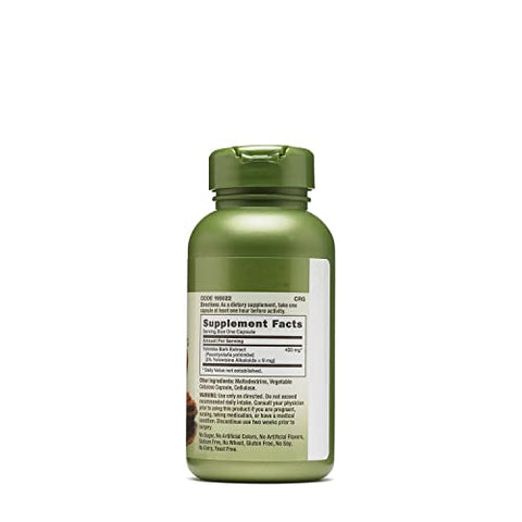 GNC Herbal Plus Extrato de Yohimbe 450 mg (100 Cápsulas) – Potencialize sua saúde com a qualidade GNC