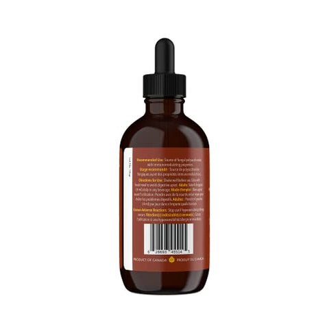Extrato Líquido de Superalimento de Cogumelo Reishi Selvagem Canadense Original, Vegano, Não-OGM, Melhora o Sistema Imunológico e a Resposta ao Estresse, Calmante Natural, 100ml - Forage Hyperfoods