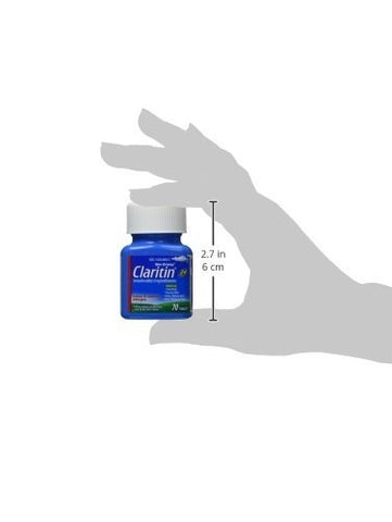 24 Horas Comprimido Antialérgico Não Sonolento, 70 Unidades - Claritin