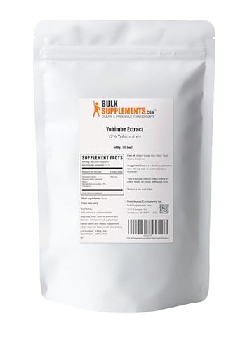 Yohimbe Extract Powder – Extrato de Casca de Yohimbe, Suplementos de Yohimbe para Homens | BulkSupplements.com