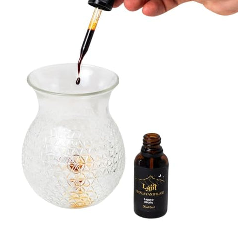 Himalayan Shilajit – Gotas Líquidas de Ouro – Shilajit Orgânico de Grau Superior – Extraído por Sherpas Nepaleses a 18k Pés – Secado ao Sol e Testado em Laboratório para Pureza e Segurança – 30ml - Lajit