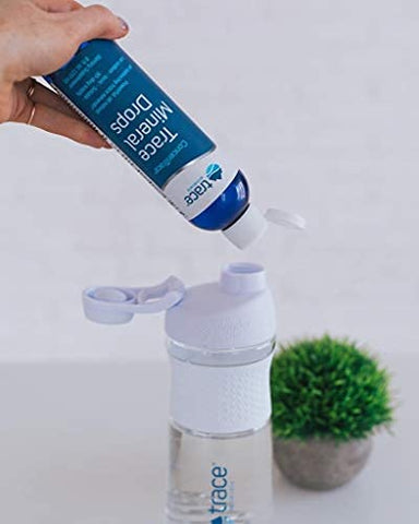 ConcenTrace Drops | 72 Minerais, Magnésio Líquido Iônico, Cloreto, Potássio | Baixo Sódio | Energia, Eletrólitos, Hidratação | Suprimento de 192 Dias, 8 fl oz (Pacote com 2) - Trace Minerals