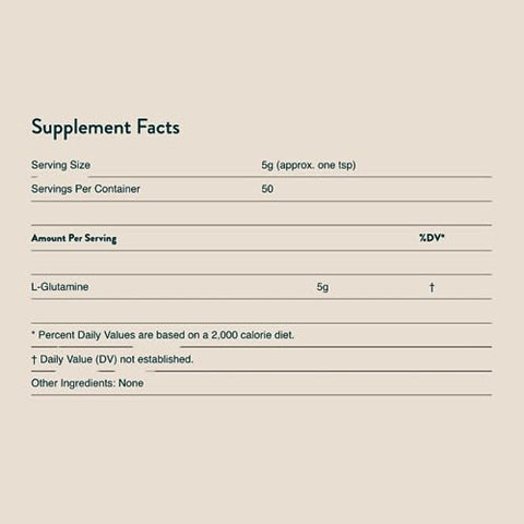 Bethany’s Pantry – Pó de L-Glutamina para Suporte Digestivo – Suplemento Dietético de Aminoácidos – Saúde Intestinal e Imunológica 250g (50 Porções) - Nuzest