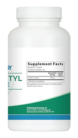 by Dr. Izabella Wentz N-Acetil-Cisteína Pura (NAC) 900mg | 120 Cápsulas - Rootcology
