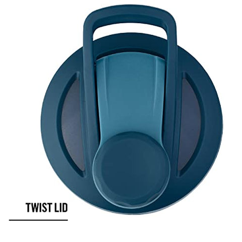 Strada – Garrafa de Água Isolada em Aço Inoxidável com Tampa de Rosca e Misturador de Arame, 24-Ounce (710ml), Roxo - BlenderBottle