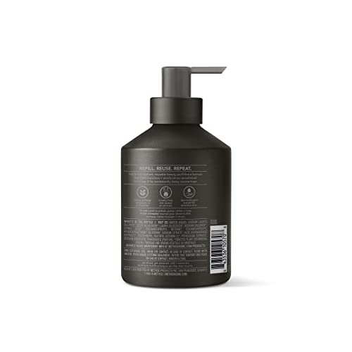 Sabonete Líquido Method Gel, Vetiver Amber, Frasco de Alumínio Reutilizável Preto, Fórmula Biodegradável, 355 ml (Pack com 3 unidades)