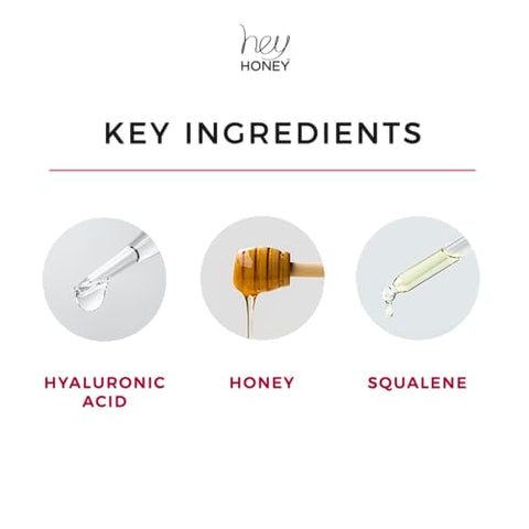 Soro Facial Hey Honey Skincare Good Morning para Pele Madura | Hidratante e Protetor de Barreira Cutânea | com Ácido Hialurônico, Retinil | Livre de Sensibilidade 30ml