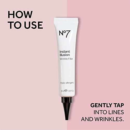 Preenchedor Instantâneo de Rugas – Suaviza Linhas Finas e Rugas – Tratamento Anti-Rugas – Pele com Aparência Mais Jovem – Sérum Anti-Envelhecimento (30ml) - No7