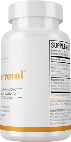 Hammersmith Labs - Temerovol – Suplemento Masculino – Aumenta Energia e Força – Marca Líder em Resultados