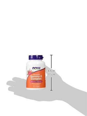 NOW Foods - Gamma E Complex 120 Softgels – Complexo de Vitamina E 120 Cápsulas – Marca Gamma E