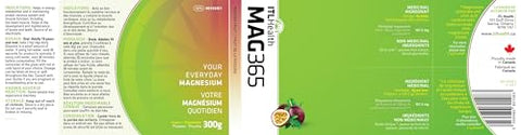 MAG365 Magnesium - Your Everyday Magnesium - Mag365 | ITL Health | Citrato de Magnésio Iônico | Metabolismo Saudável, Formação de Tecidos | 100g