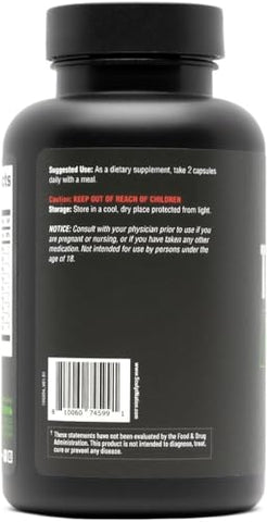 by V Shred Test Boost Max – Suplemento de Testosterona para Homens – Tribulus Terrestris – Energia Natural, Resistência e Força – 60 Cápsulas Livres de Glúten - Sculpt Nation