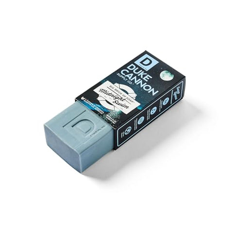 Duke Cannon Supply Co. - Duke Cannon Big Brick of Soap Midnight Swim – Sabonete Masculino de 283 g (Pack com 3) – Fragrância Aquática Refrescante com Notas Verdes