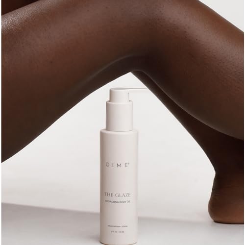 Dime - Óleo Corporal DIME Beauty Glaze, Hidratante, Não Oleoso, Óleo de Massagem com Argan e Jojoba para a Pele, Óleo de Banho para um Brilho Corporal Completo, 120 ml