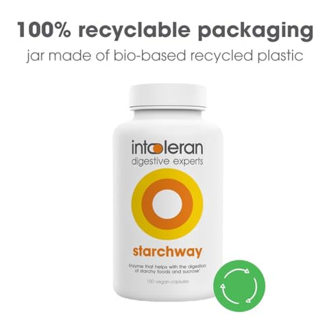 Intoleran - Starchway Enzimas Digestivas – 150 cápsulas | Suplemento para Amido
