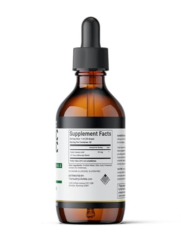 THE HEALTHY LIFE 4 ME - Fulvic Acid Humic Trace Minerals Líquido | Hidratação | Suplemento Keto | Energia | Equilíbrio de pH | Cabelo | Fornecimento de 2 Meses | Cor Líquida – Marrom