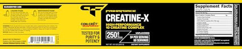 Creatine-X 250g – Complexo de 10 Creatinas de Alta Performance – Sem Sabor - Primaforce