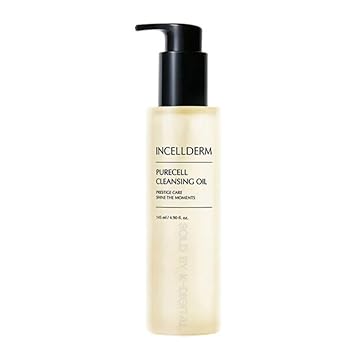 ZIOSTAND - INCELLDERM Óleo de Limpeza Facial Profunda Purecell – Removedor de Maquiagem sem obstruir os poros – Todos os tipos de pele – 145ml (4.90 fl.oz)
