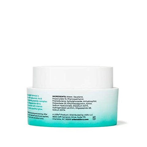 HydraBalance Infusão Instantânea de Hidratação | Fórmula Luxuosa e Livre de Fragrâncias Proporciona Hidratação Intensa para um Brilho Jovem, com Squalane e - Urban Skin Rx