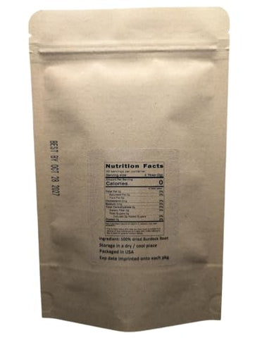 Nature Tea - Raiz de Bardana – Arctium lappa Torrada em pedaços soltos de Raiz de Bardana 100% Natural (227 g)