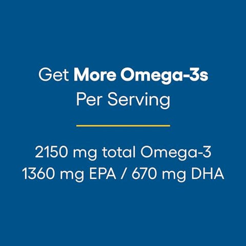 Ultra Strength RxOmega-3 Fish Oil 2,150 mg Ômega-3 por Porção – 150 Softgels - Natural Factors