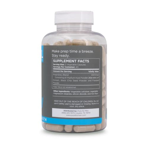 Stay Ready – Suplemento de Fibra Extra Forte | Regularidade Digestiva | Movimento Intestinal | 100g - Pure for Men