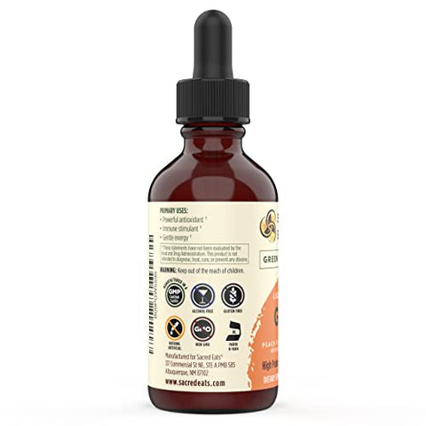 Sacred Eats - Gotas de Extrato Líquido de Chá Verde – Suporte Imunológico (Antioxidantes) | Marca: Green Tea | 30ml