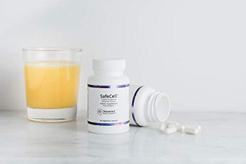 Tesseract Medical Research - SafeCell – Suplemento de S-Acetil Glutationa para Apoio à Saúde Neuro, Poderoso Antioxidante para Neutralizar Radicais Livres, Hipoalergênico, 300mg, 60 Cápsulas Vegetarianas