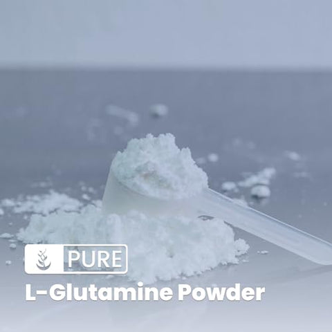PURE ORIGINAL INGREDIENTS - L-Glutamina Pura de Ingredientes Originais (454g) em Pó, Suplemento de Aminoácidos Alpha, Verificado em Laboratório