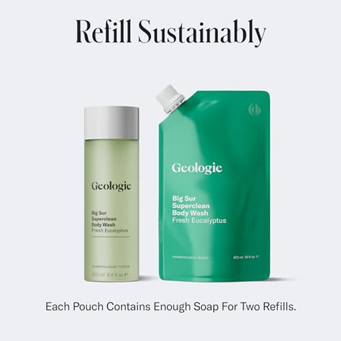 Recarga Geologie Big Sur Superclean Body Wash | Eucalipto | 473 ml