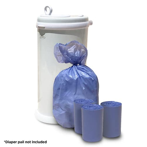 Bolsas de Fraldas Pail Buddies, 75 Unidades, Fragrância de Pó Fresco, Compatíveis com o Balde de Fraldas Ubbi, Feitas com Material Reciclado, Capacidade de 13 Litros, Fortes e Duráveis