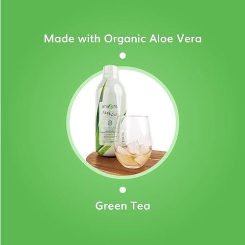 Suco de Aloe Vera Orgânico, Retenção de Polissacarídeos de 10%%, Enzimas Digestivas para Saúde Intestinal, Suporte Imunológico - Univera