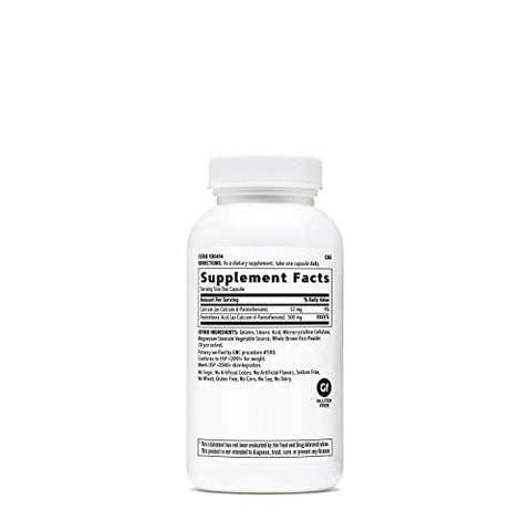 Ácido Pantotênico 500mg, 100 Cápsulas, Suporte no Metabolismo Energético - GNC