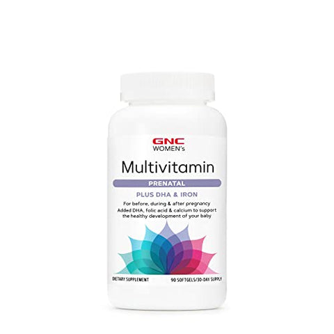 Fórmula Pré-Natal Multivitamínico para Mulheres com DHA – 60 cápsulas - GNC